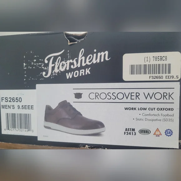 Florsheim Men's Work Shoes. With Steel Toe. - Picture 7 of 10